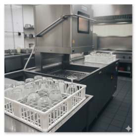 Gläser mit weniger Wasserflecken aus der Spülmaschine