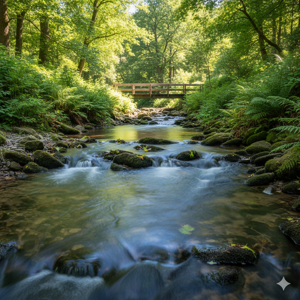 Durchflussanzeige mit klarem Wasser